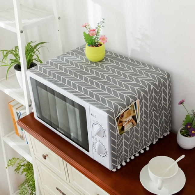 Cotton Linen Universal Microwave Oven Dustproof Storage Cover
