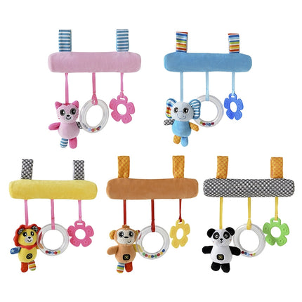 Baby Stroller Cartoon Animal Pendant Cradle Ornament Hanging Rattle