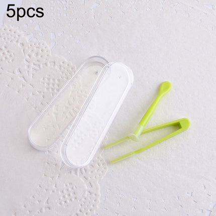 5pcs Portable Contact Lens Special Tweezer and Stick Set Travel Kit