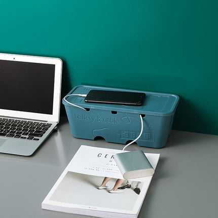 Desktop Socket Power Data Cable Finishing Set Storage Box