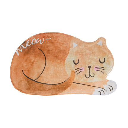 Cartoon Sleeping Cat Bath Mat Bathroom Carpets Toilet Anti-slip Floor Mat, 40X60CM, 60X90CM - DealBuddy
