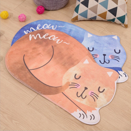 Cartoon Sleeping Cat Bath Mat Bathroom Carpets Toilet Anti-slip Floor Mat, 40X60CM, 60X90CM - DealBuddy