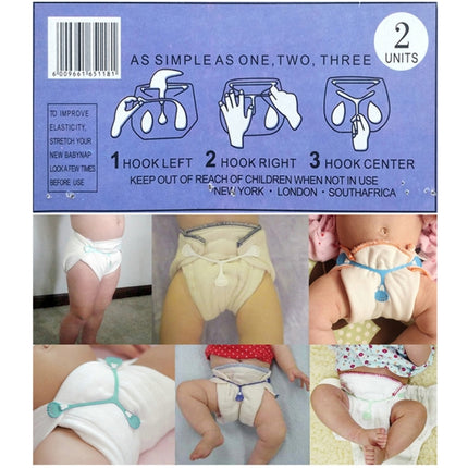 3 PCS Plastic Three-hook Small Claw Baby Diaper BuckleRandom Color Delivery