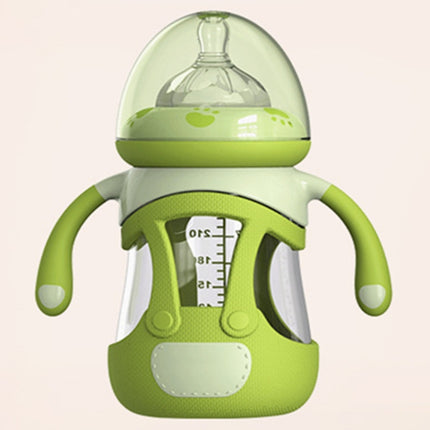 High Borosilicate Glass Baby Bottle with Silicone Sleeve