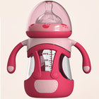 High Borosilicate Glass Baby Bottle with Silicone Sleeve