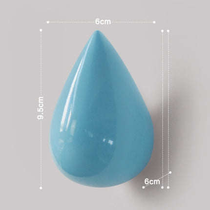 Creative Water Droplets Wall Hooks Home Decoration Resin Mural 3D Coat Hook Single Hooks Wall Hanger, Big Size, Small Size - DealBuddy