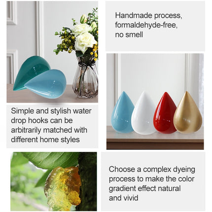 Creative Water Droplets Wall Hooks Home Decoration Resin Mural 3D Coat Hook Single Hooks Wall Hanger, Big Size, Small Size - DealBuddy