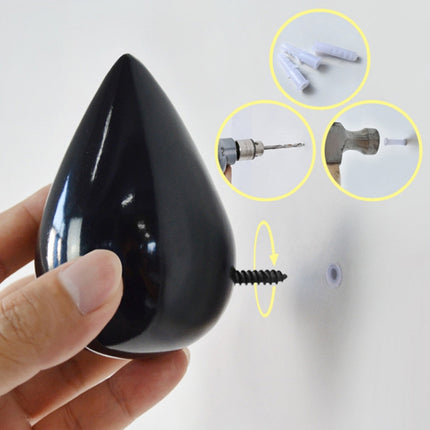 Creative Water Droplets Wall Hooks Home Decoration Resin Mural 3D Coat Hook Single Hooks Wall Hanger, Big Size, Small Size - DealBuddy