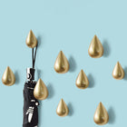 Creative Water Droplets Wall Hooks Home Decoration Resin Mural 3D Coat Hook Single Hooks Wall Hanger, Big Size, Small Size - DealBuddy