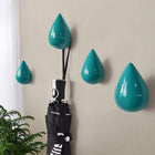 Creative Water Droplets Wall Hooks Home Decoration Resin Mural 3D Coat Hook Single Hooks Wall Hanger, Big Size, Small Size - DealBuddy