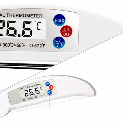 Folding Meat Thermometer Digital Kitchen Thermometer Food Cooking BBQ Probe - DealBuddy