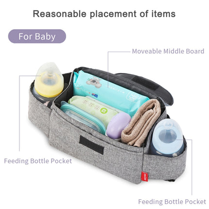 Baby Stroller Bags Large Capacity Mummy Nappy Bag Multifunction Travel Diaper Bag Maternity Nursing Hanging Storage Bag