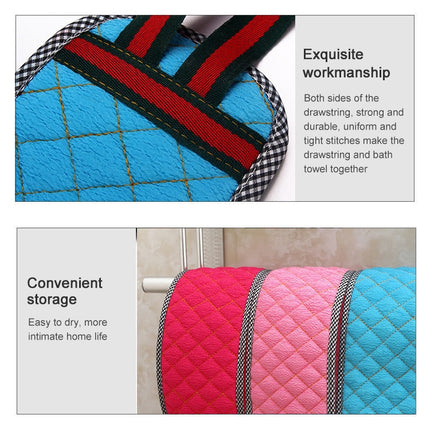 Double Sided Brush Back Exfoliating Bath Towel Strap Bathroom Tool, Random Color Delivery, Double Sided Brush Back Towel Strap - DealBuddy