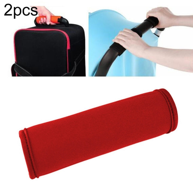 2 PCS Comfortable Neoprene Luggage Handle Wrap Grip Baby Universal Stroller Grip Protective Cover for Travel Bag Luggage Suitcase, Universal Red, Universal Green, Universal Blue, Universal Yellow, Universal Black, Universal Orange