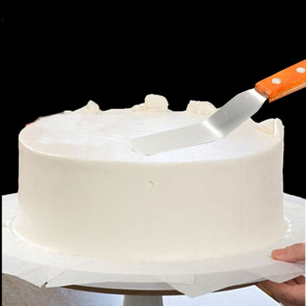 15cm Stainless Steel Cream Spatula Cake Silk Flower Scraper Baking Tool