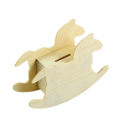 Lovely Child DIY Wooden Trojan Piggy Bank
