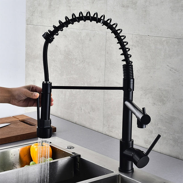 Multifunctional Cold Hot Water Tank Kitchen Spring Double Nozzle 360 Degree Rotary Tap