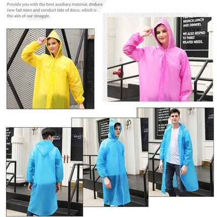 Disposable  PEVA Environment Transparent Raincoat Outdoor Hiking Siamese Raincoat