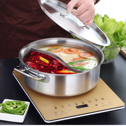 Stainless Steel Extra Thick Hot Pot Thickened Bottom Grid Pot
