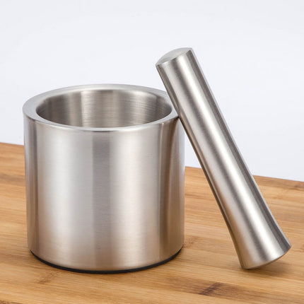 304 Stainless Steel Smashed Garlic Masher Sputum Pot Garlic Pot Home Manual Stone Scorpion Grinder