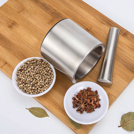 304 Stainless Steel Smashed Garlic Masher Sputum Pot Garlic Pot Home Manual Stone Scorpion Grinder