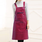Waterproof Oil Proof Soft Leather Thick Wear-resistant Men and Women Overalls Apron - DealBuddy