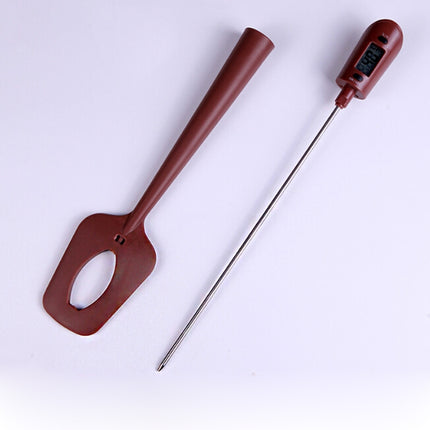 Silicone Scraper Electronic Thermometer Chocolate Cooking Temperature Special Tools - DealBuddy