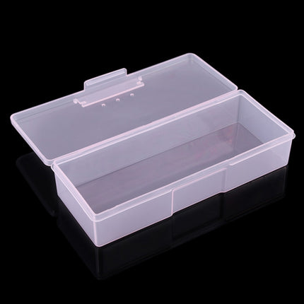 Plastic Transparent Nail Manicure Tools Storage Box