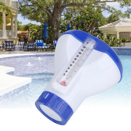 5 Inch Pool Thermometer Floating Water Pill Impetuous Pool Disinfection Automatic Drug Dispenser Pool Accessories - DealBuddy
