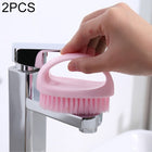 2 PCS  Multi Functional Soft Hair Laundry Washing Shoes Bathroom Cleaning Brush