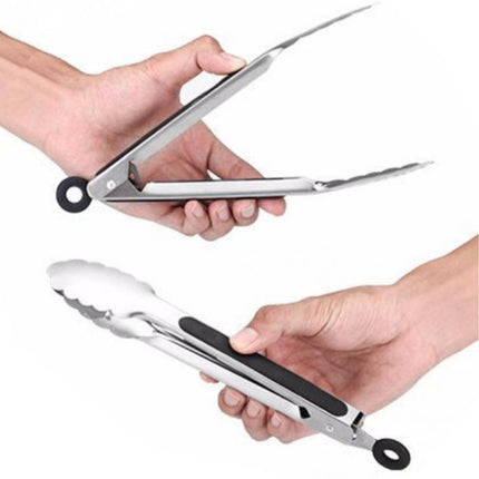 Stainless Steel Silicone Handle Kitchen Food Meat Barbecue Clip