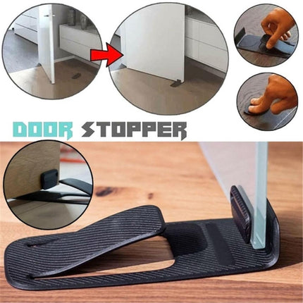 Multi-function Spring Innovative Door Stopper Block Simple Style Door Wedge Holder, Spring Door Stopper Blue, Spring Door Stopper Black - DealBuddy
