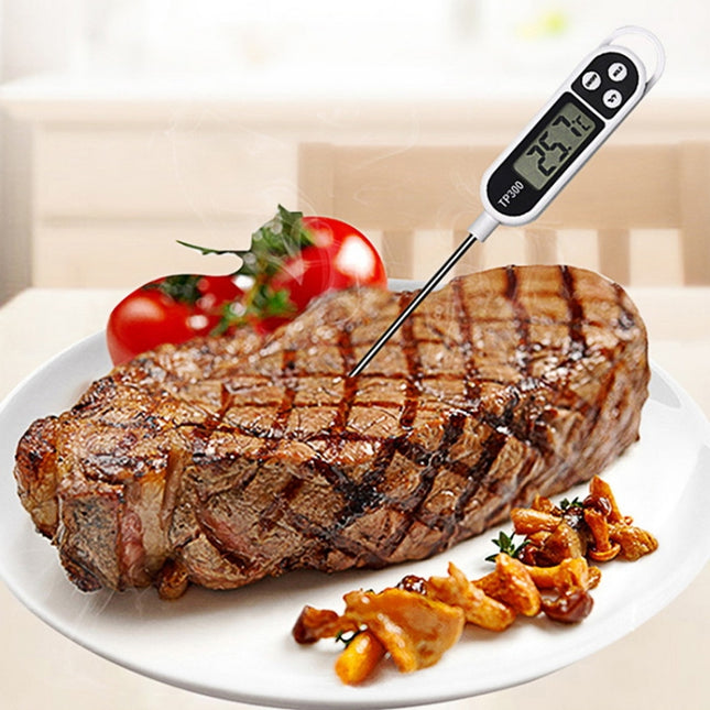 TP300 Food Temperature Counting Stainless Steel Plug-in Kitchen Electronic Digital Thermometer - DealBuddy