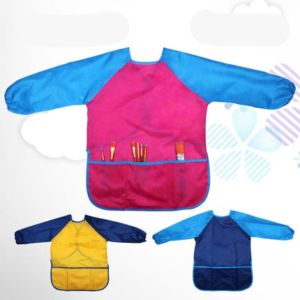 Long Sleeve Apron Drawing Painting Waterproof Smock Children Craft Art Waterproof Clothes