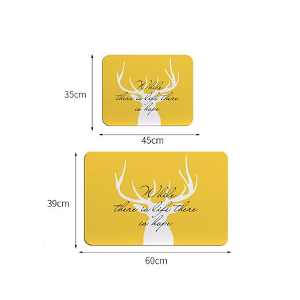 Bathroom Toilet Quick-Drying Absorbent Non-Slip Mats Diatom Ma