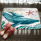 Marine Series Pattern Bathroom Toilet Non-slip Mat Flannel Absorbent Foot Pad, 46x76cm, 50x80cm - DealBuddy