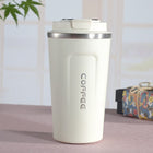 Smart Version Double Stainless steel 304 Coffee Mug Car Thermos Mug Travel Thermo Cup, 380ml White, 380ml Black, 380ml Green, 380ml Blue, 380ml Pink, 510ml White, 510ml Blue, 510ml Pink, 510ml Black, 510ml Green