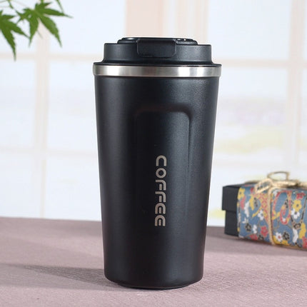 Smart Version Double Stainless steel 304 Coffee Mug Car Thermos Mug Travel Thermo Cup, 380ml White, 380ml Black, 380ml Green, 380ml Blue, 380ml Pink, 510ml White, 510ml Blue, 510ml Pink, 510ml Black, 510ml Green