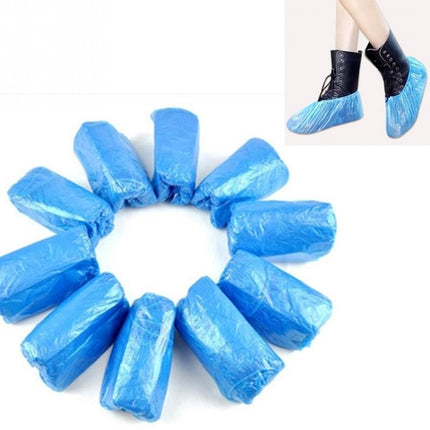 100 PCS Rainy Day Disposable Plastic CPE Thick Outdoor Shoe Cover