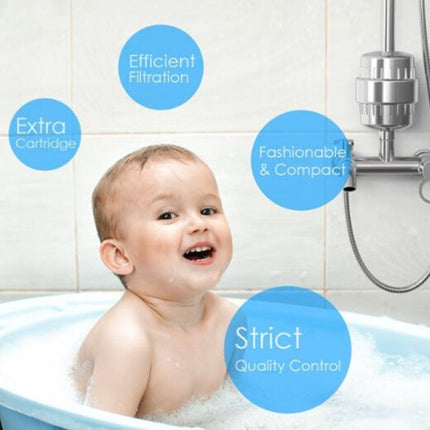10-15 Layer Activated Carbon Bathroom Shower Filter Bathing Water Filter Purifier Water Shower Set