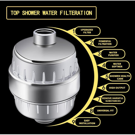 10-15 Layer Activated Carbon Bathroom Shower Filter Bathing Water Filter Purifier Water Shower Set