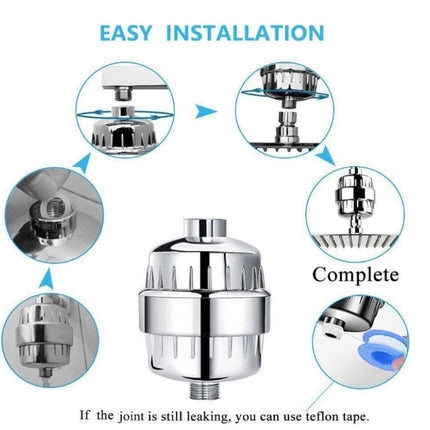 10-15 Layer Activated Carbon Bathroom Shower Filter Bathing Water Filter Purifier Water Shower Set