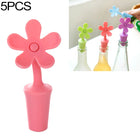 5 PCS Silicone Wine Stopper Flower Beer Stopper, 5 PCS Flower Shape(Green), 5 PCS Flower Shape(Purple), 5 PCS Flower Shape(Red), 5 PCS Flower Shape(Blue) - DealBuddy