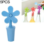 5 PCS Flower Shape(Blue) / Blue
