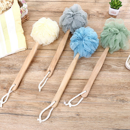 Long Handle Hanging Soft Mesh Body Shower Brush