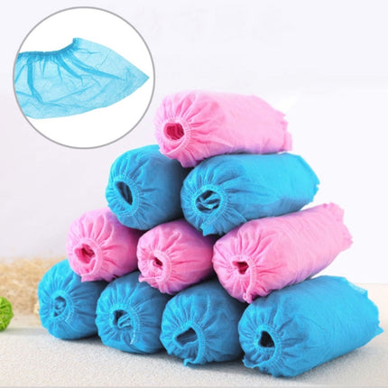 100 PCS Disposable Shoe Covers Indoor Cleaning Floor Non-Woven Fabric Overshoes