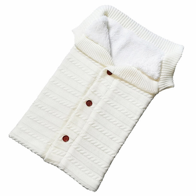Warm Soft Cotton Knitting Envelope Newborn Baby Sleeping Bag