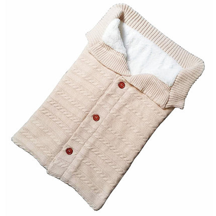 Warm Soft Cotton Knitting Envelope Newborn Baby Sleeping Bag
