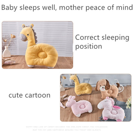 Baby Cartoon Cotton Head Protect Pillow Breathable Washable Bite-proof Headrest