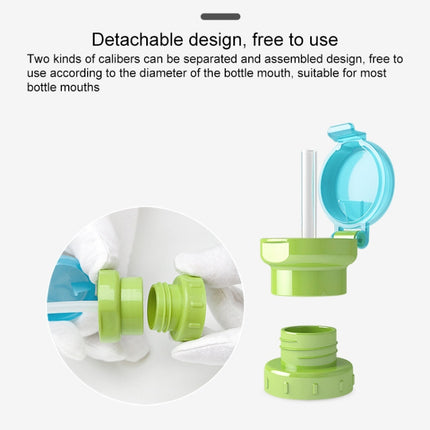Children Portable Bottled Drinks Anti-overflow Anti-squash Replacement Straw Cap - DealBuddy